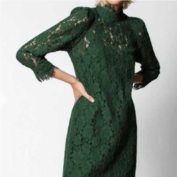 Zadig and Voltaire brand new Rescue Lace dress Green M - Picture 1 of 5